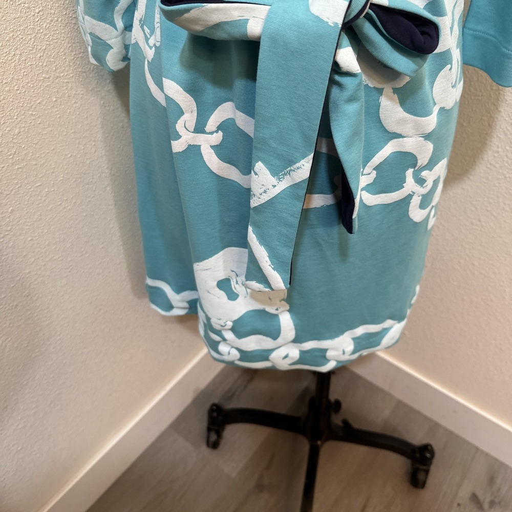 Lilly Pullitzer Jonah Posh Ponte KeyChain Print Belted Rayon Dress Small - Picture 5 of 11